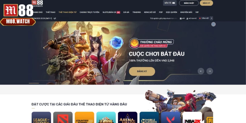 Dịch vụ cực hấp dẫn mà người dùng được tiếp cận khi đăng nhập M88