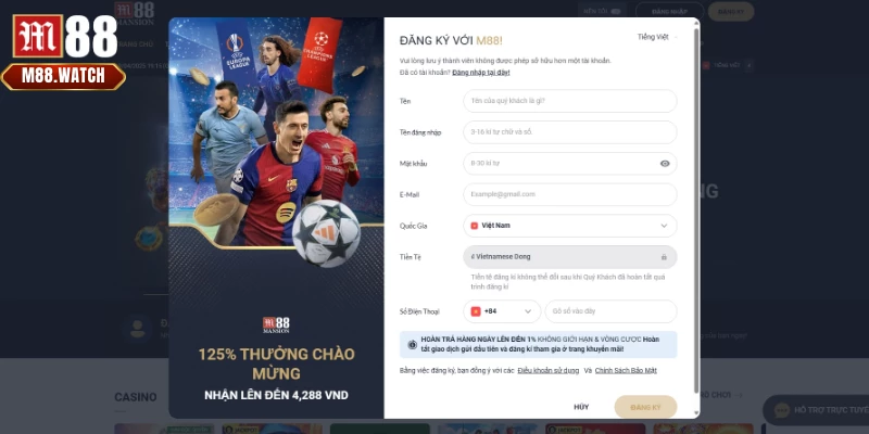 Truy cập đúng trang chủ để thực hiện đăng ký M88 an toàn hơn